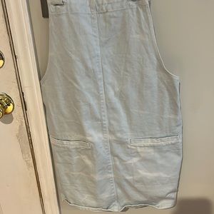 Light blue overall dress